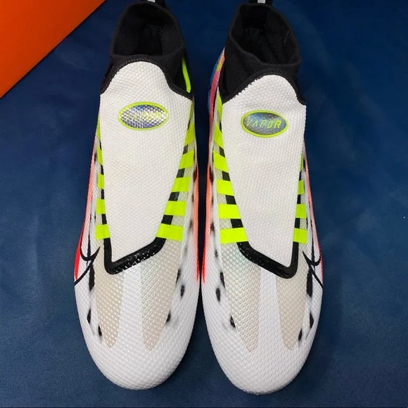 Nike Vapor Edge Pro 360 Football Cleat White Volt OBJ (DR5398-100) Size 13 NEW
